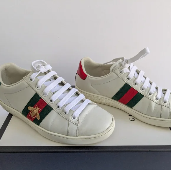 Gucci Ace Low Top Bee Sneakers EU 36 - Picture 4 of 14